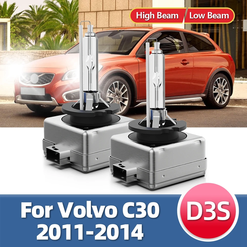 

2Pcs D3S Best Quality Xenon HID Car Headlight Bulb Kit 12V 35W 6000K Auto Headlight Lamp For Volvo C30 2011 2012 2013 2014