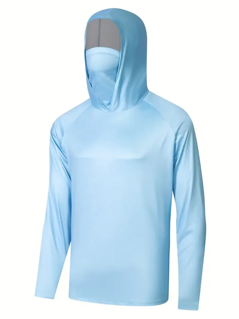 Fishing shirts men sun protection long sleeve summer anti-UV M-3XL