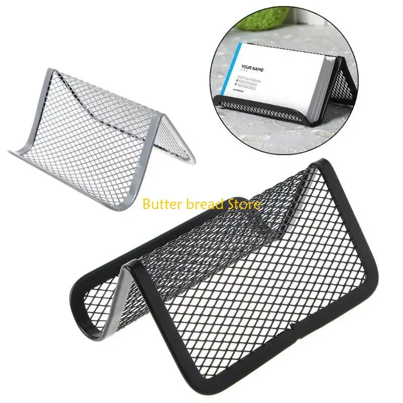 W89C Desk Office 명함 홀더 컬렉션 용 W89C 금속 메쉬 명함 홀더