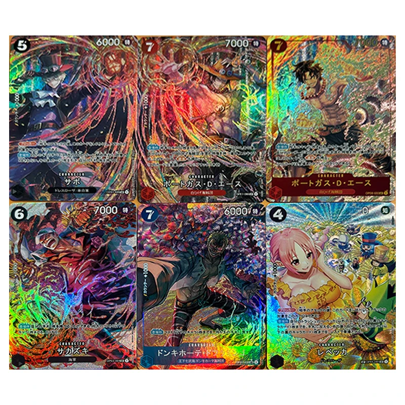 Anime One Piece Diy Opcg Hancock Nami Robin Yamato Vivi Uta Sabo Ace Collectible Cards Christmas Birthday Gifts Children's Toys