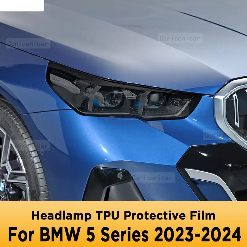 

Для BMW 5 серии 2023 2024 Автомобильная внешняя фара Защита от царапин передняя лампа ТИНТ фотолампа аксессуары для ремонта