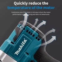 Makita – pistolet à rivets électrique sans balais, pistolet à rivets multifonctionnel sans fil à LED, outil de rivetage automatique pour batterie Makita 18V 5
