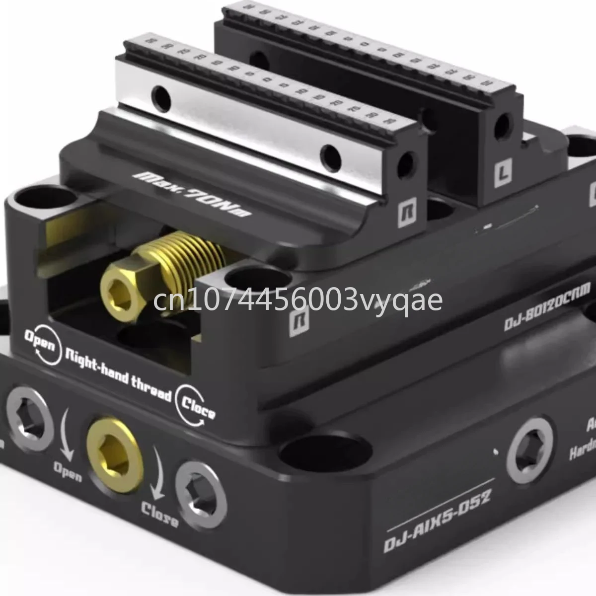 

4-5 Axis Fixture Self-centering Vise Positive Paired with Zero Point Quick Change Four Axis L-block Bridge Board DJ-6080H-R