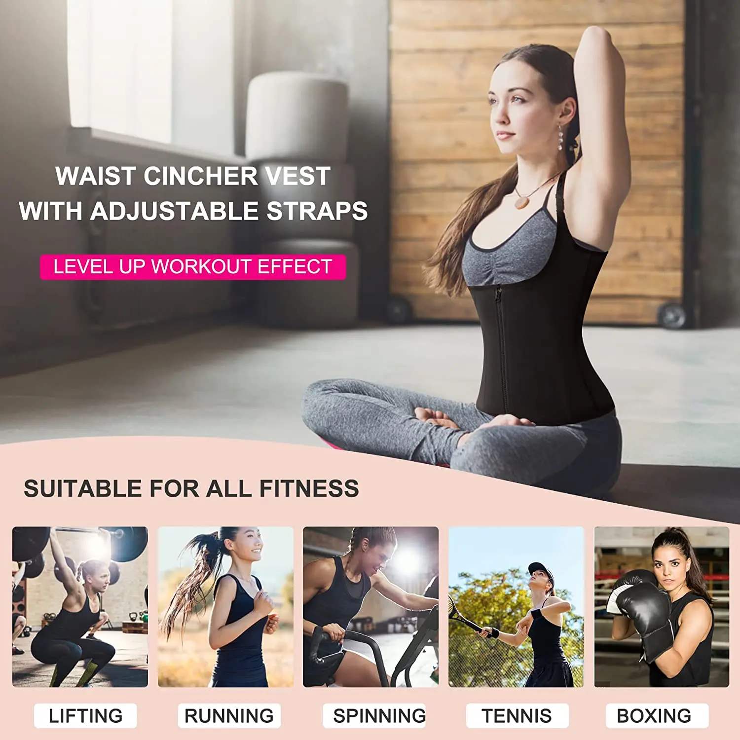 Byepain Women Shapewear Waist Trainer Corset Underbust Weight Loss Body  Shaper Tummy Slimming Underwear Sauna Sweat Vest - Slimming Product -  AliExpress