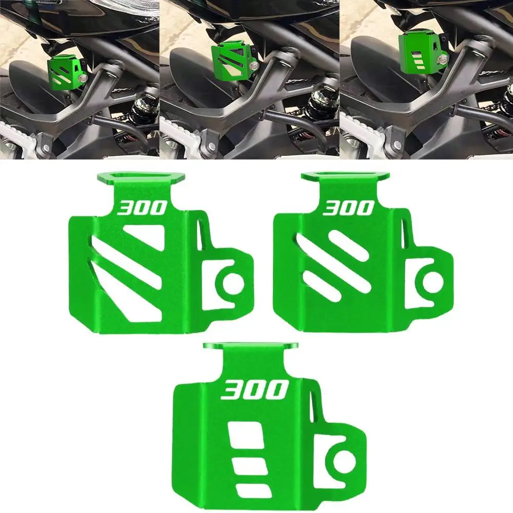 

For KAWASAKI Ninja 300 Ninja300 Z300 2018-2023 2022 CNC Motorcycle Accessories Rear Brake Fluid Reservoir Guard Protector Cover