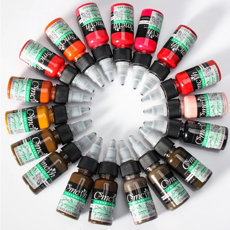 Perma Blend Pigment Microblading Lip Tattoo Ink 15ML Permanent Makeup Eyebrow Micropigmentation Tint Natural Ingredients Paint tattoo ink tattoo ink pigment