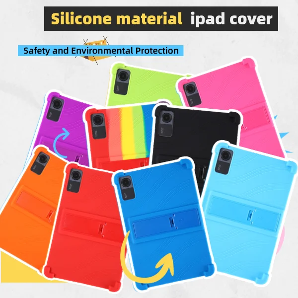 Custodia Morbida In Silicone Per Tablet DOOGEE T20 - Antiurto, Antigraffio, Leggera, Colore Rosa, Per Bambini