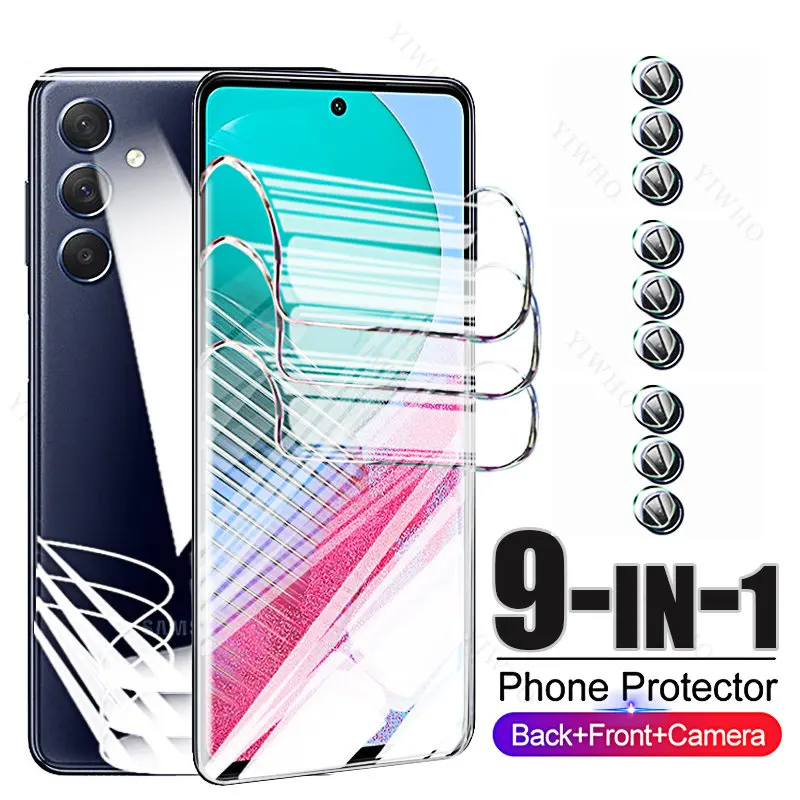

For Samsung Galaxy M54 M53 M52 M51 M33 M23 M13 M14 4G 5G Front Back Hydrogel Film Screen Protectors Camera Glass for SumsungM 14