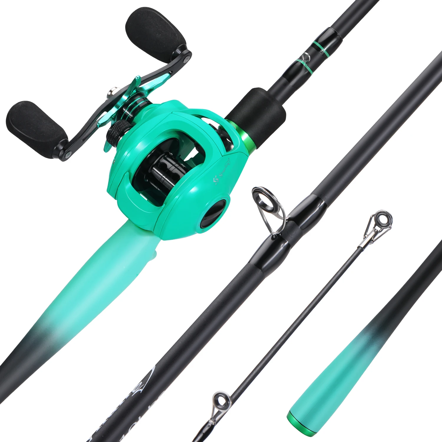 Sougayilang Baitcasting Fishing Rod and Reel Combo Carbon Fiber