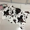2025 Newest Arrival PV Velvet Imitation Animal Skins Rugs and Carpets Cow Zebra Carpet 110*75cm Carpets For Living Room Bedroom 2