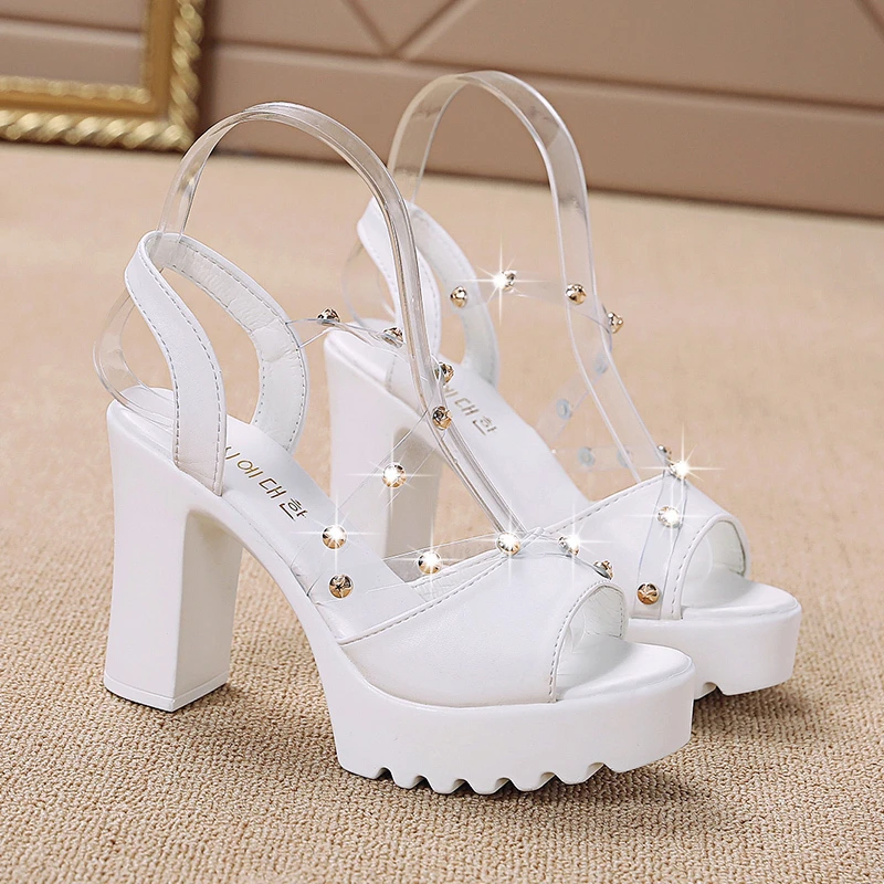 

Women Fish Mouth Platform High Heels Wedges Buckle Slope Sandals Women Shoes Woman Platform High Heels Sandals High Heels