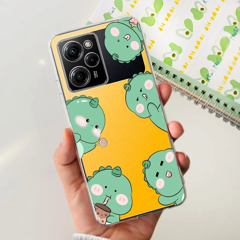 Elegant Printed Soft Silicone TPU Phone Case - Compatible with Poco X5 Series