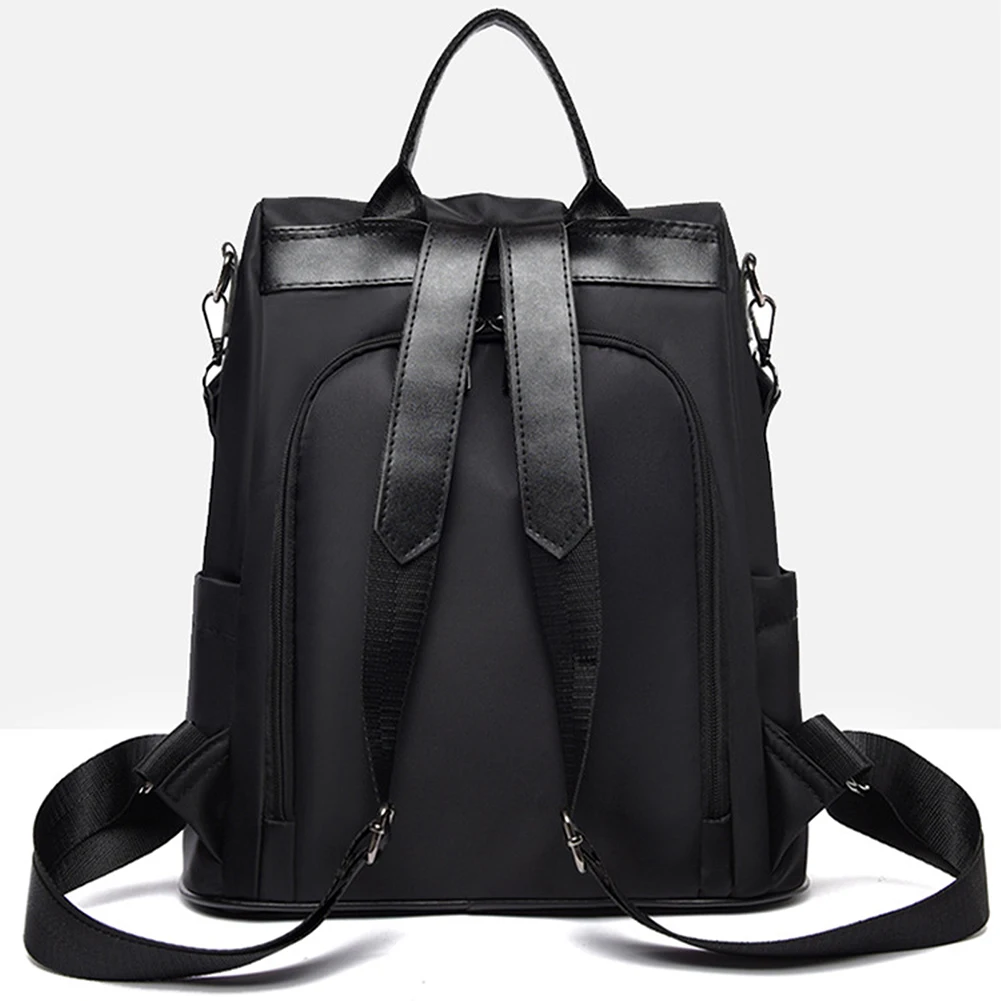 

Women Backpack Fashion Waterproof Mobile Phone Double Zipper Shoulder Bag Storage Book Multi Pockets With Hair Ball Pendant