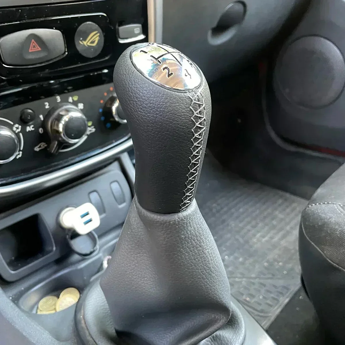 5 Speed MT Gear Shift Knob Headball Pen Lever Bushing Cable For Renault Captur 2015 Clio MK4 Lutecia 1.5 Diesel S 1.2 Petrol