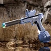 2024 Fully Automatic Desert Eagle Electric Water Gun Shooting Toys,  Colorful Flashing Lights Beach Pool Battle Adult Gifts 1