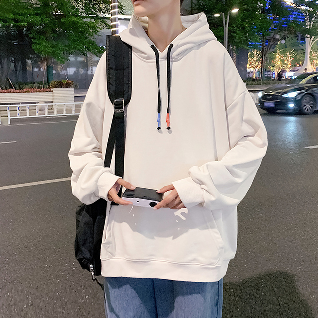 Spring Fashion Casual Men's Hooded Sweatshirts Solid Color Oversized Hoodies For Women