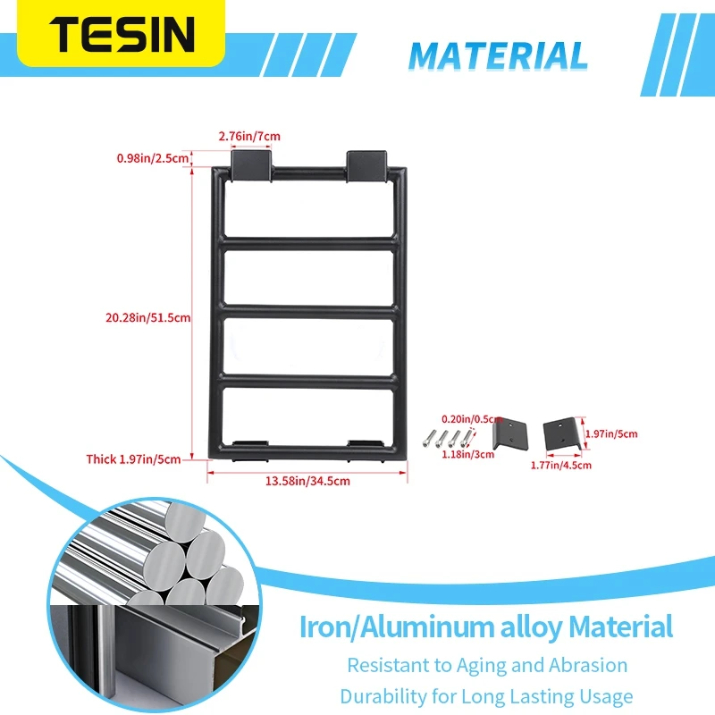 테신 리어 윈도우 확장 클라이밍 래더 브래킷 보호 프레임 (스즈키 짐니 2019 2020 2021 2022 2023 2024 2025 2026 용)