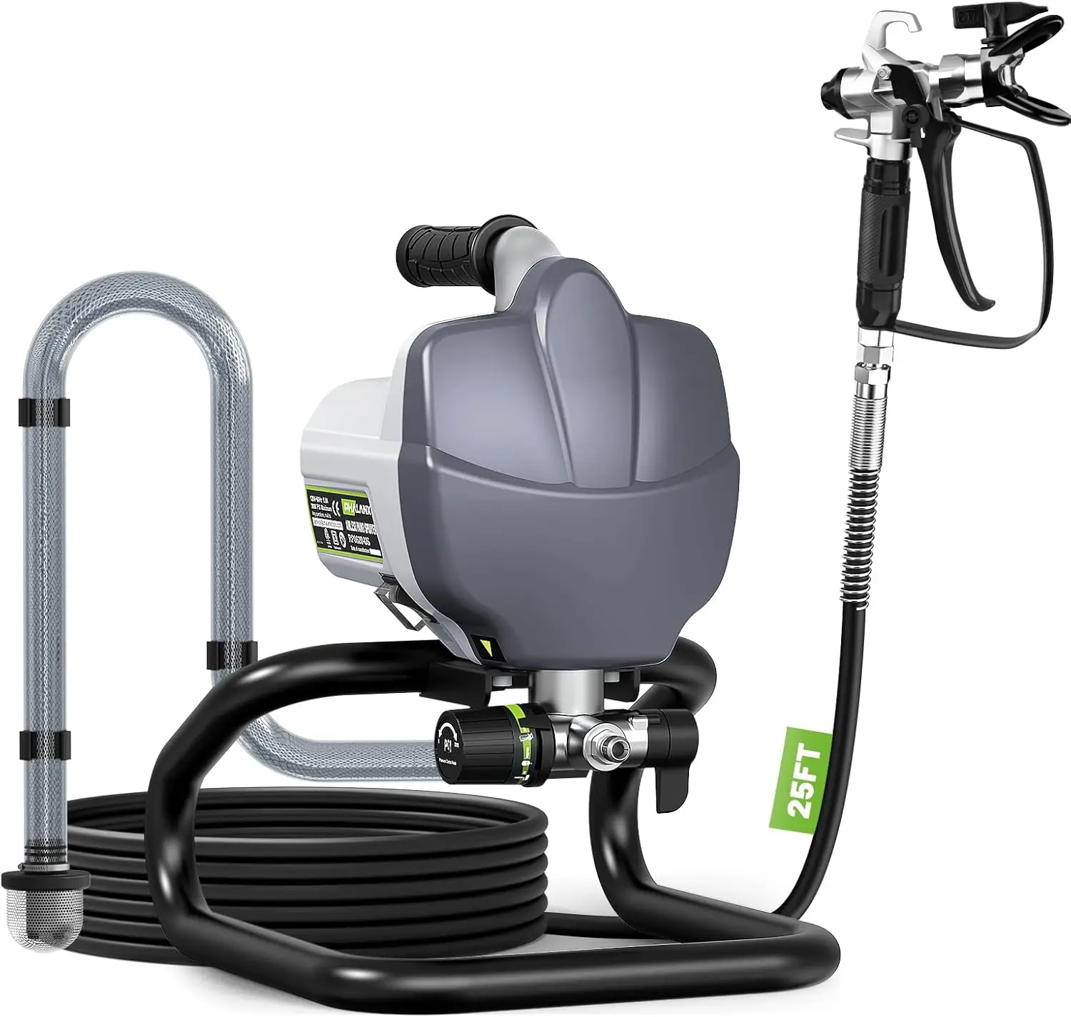 PHALANX Airless Paint Sprayer, 7/8HP 780W High Efficiency Airless Stand Sprayer, 3000PSI Electric Paint Sprayer with Cleaning Ki