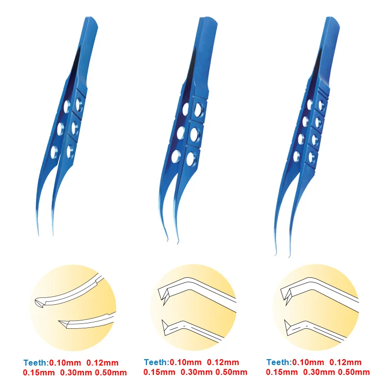 

Офтальмологические Зубчатые Щипцы с платформой для глаз, хирургический инструмент, офтальмологический инструмент