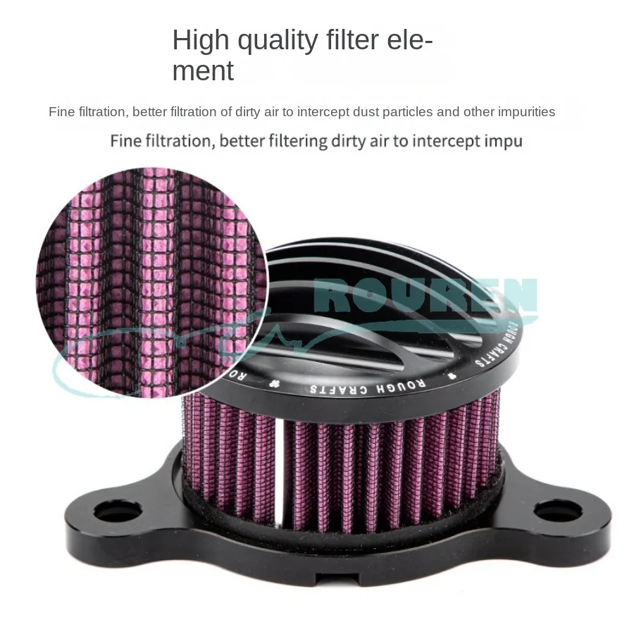 

Moto Bike Accessory Motorcycle High Flow Air Filter Element Intake Systems Cleaner For Harley Sportster XL883 1200 Modified Part