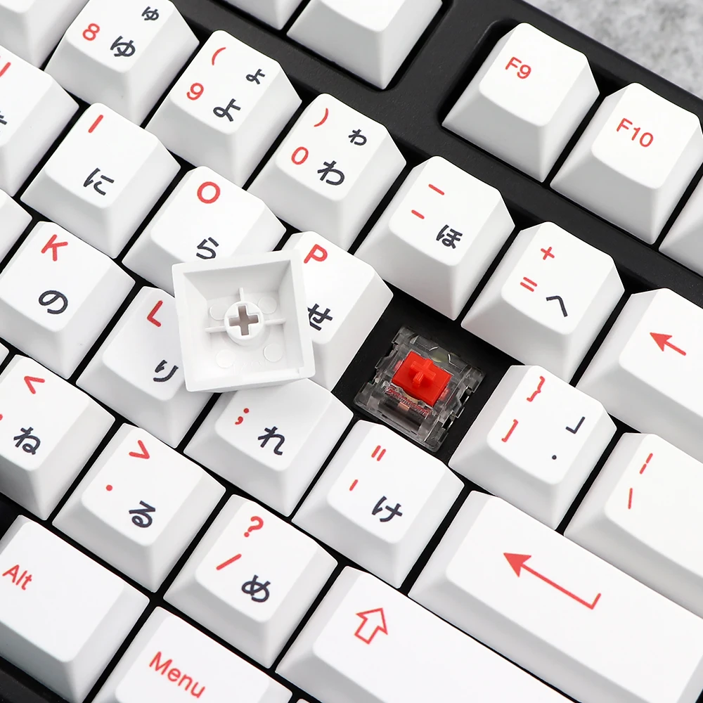 Gmk-bushido Keycap Perfil Cereja Dye Subb Keycaps Teclado Mecânico Compatível Gk61 Lk67 Tm680 Rk61 104 7u Barra de Espaço - Imagem 4