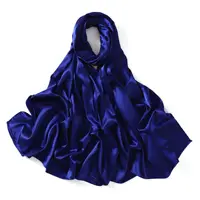 High Quality Long Scarf Satin Hijab Muslim Women Headscarf Islam Stole Shawl Wrap Bandanas Headband Bufanda Foulard Turbante