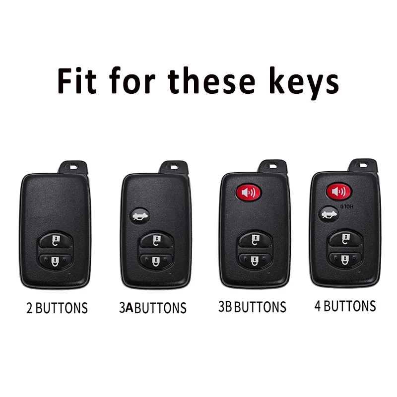 Soft TPU Car Key Case Cover key case cover key case for Toyota Aqua RAV4 Land Cruiser Camry Prado Corolla Prius Keyless Remote Fob 2 3 Buttons 2013 2014