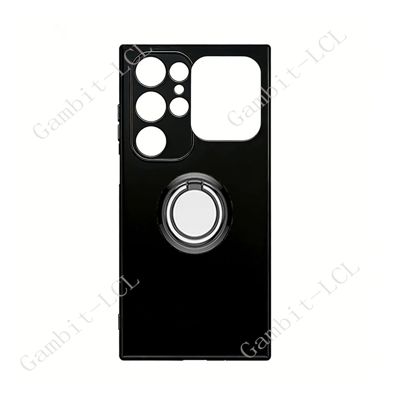 Universal 6.88 TPU Soft Silicone Phone Case with Back Ring Holder Bracket
