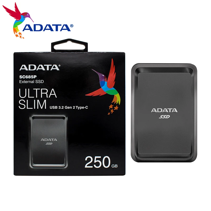 Adata-unidade de Estado Sólido Externo Ssd Disco Rígido para Computador Ps5 Ultra Slim Usb 3.2 Gen Tipo-c 250gb 500gb - Imagem 3