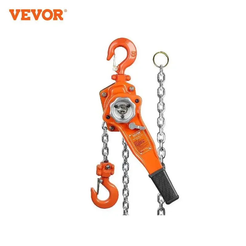 

VEVOR Manual Lever Chain Hoist 3/4 Ton 1650 lbs Capacity 5/10 FT Come Along G80 Galvanized Carbon Steel for Garage Factory Dock