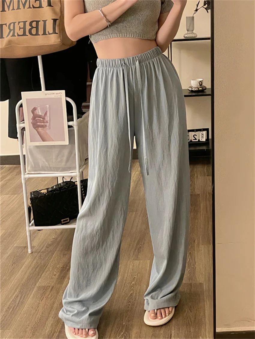 

Женские повседневные спортивные брюки PLAMTEE S-XL, Офисная Удобная шикарная свободная новая облегающая Минималистичная уличная одежда в стиле оверсайз с высокой талией, 2023