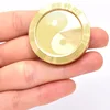 Tai Chi Haptic Lucky Coin Fidget Slider Clicker Metal EDC Anti Anxiety Decompression Stress Toy Adults Sensorial Juguetes 2