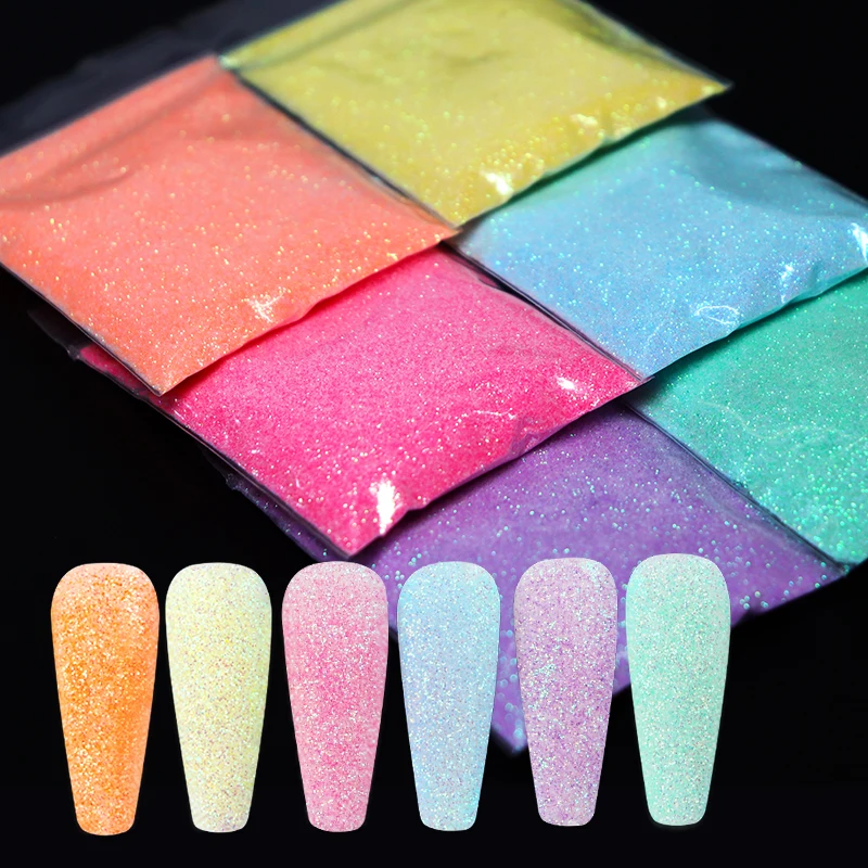 10g Shiny Sugar Powder For Nail Art Decorations Candy Coat Effect Pigment Dust for Christmas Design Dipping Powder