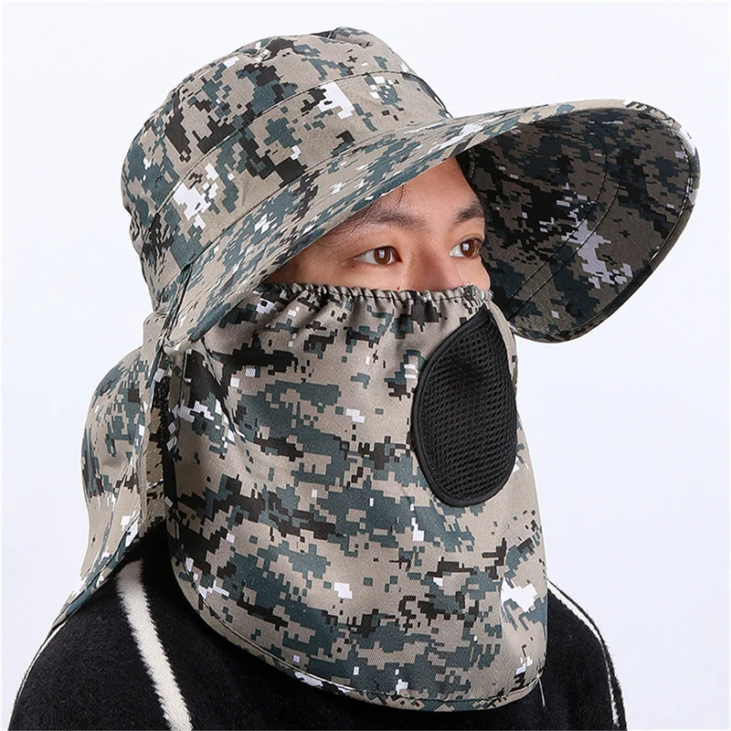 Men's wide brim bucket hat for outdoor sun protection safari hunting hiking fishing summer sun hats,sun hat,bucket hats,sunscreen hats,camping hats Sun Hat