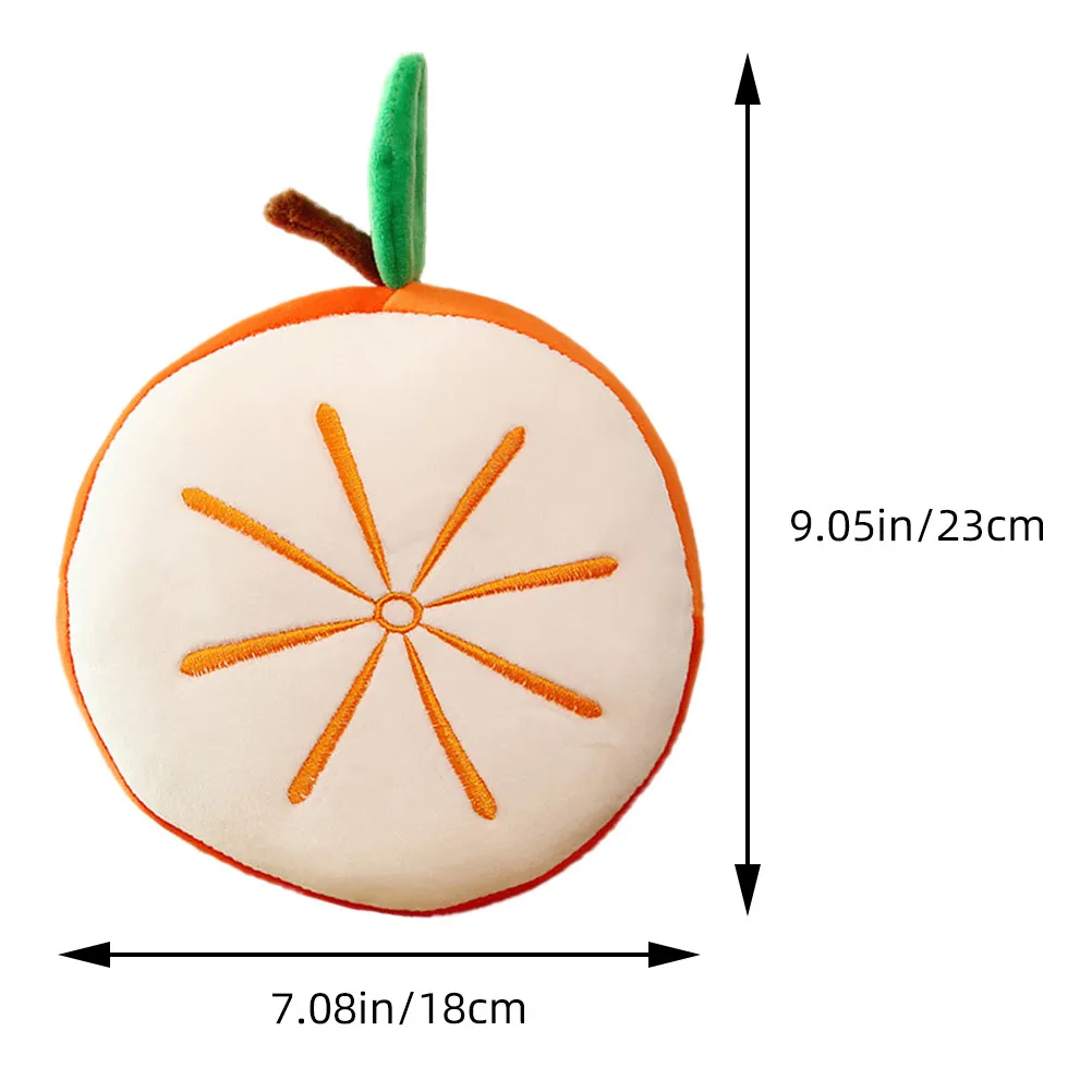 25cm 과일 모양 3D 쿠션 프리미엄 코튼 충전 안전 소재 포옹하기 좋은 편안한 베개 (가정, 사무실, 침실, 생일 선물용)
