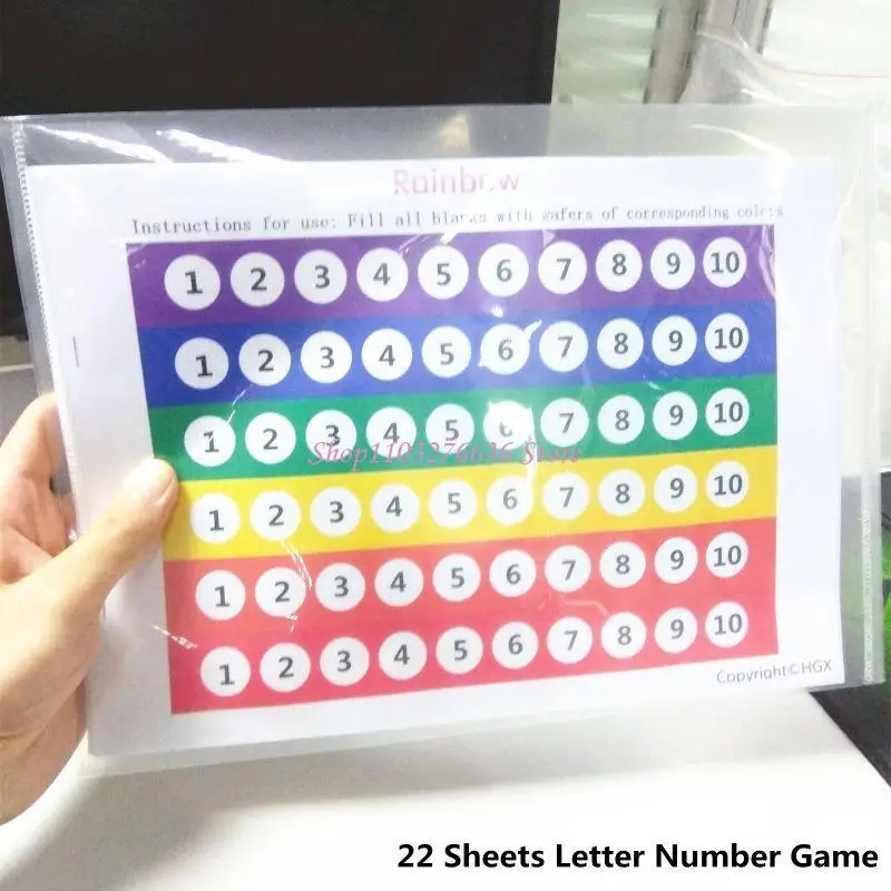 R6FD 정렬 장난감 자기 스틱 완드/칩 수학 교육 보조 번호 색상 계산 어린이 활동 센터 게임