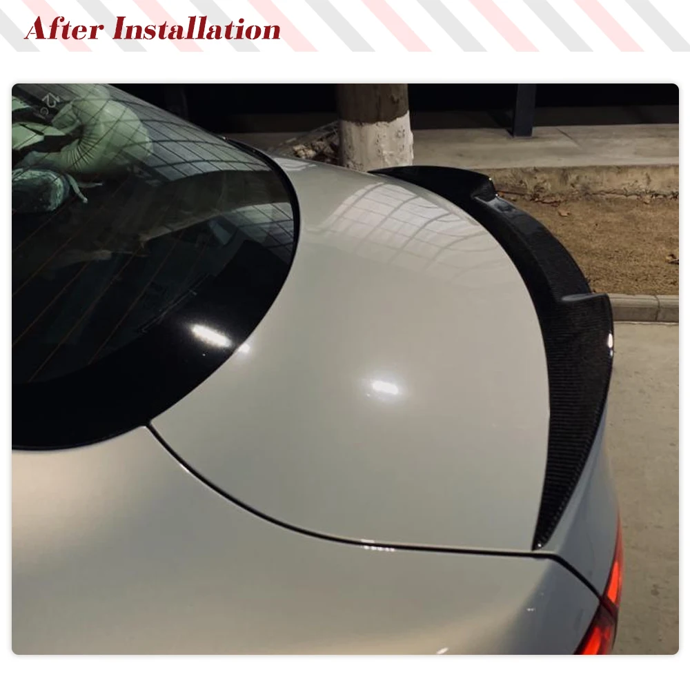 Car Rear Wing Spoiler Carbon Fiber / FRP Car Rear Spoiler Wing Trunk Lip For Alfa Romeo Giulia Spoiler Sedan 2015-Rear Trunk Boot Wing