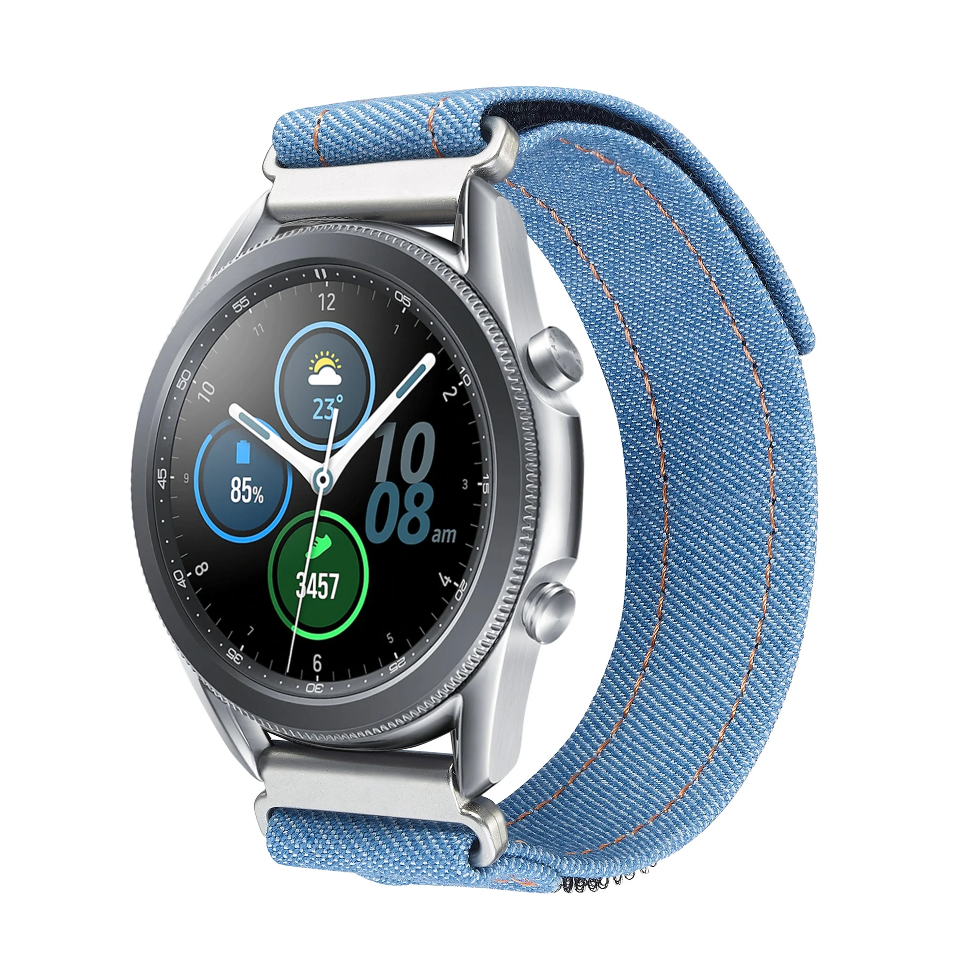 Denim Easy Fit Nylon Watch Strap - Versatile Sport Wristband