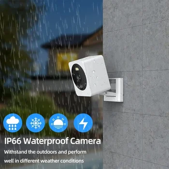5MP MINI Outdoor WiFi Camera Waterproof 2-Way Audio Smart Home HD Video Surveillance Cameras Wireless Square IP Camera Tuya app 1