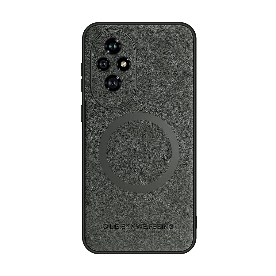 Magnetic Faux Leather Phone Case with Enhanced Protection