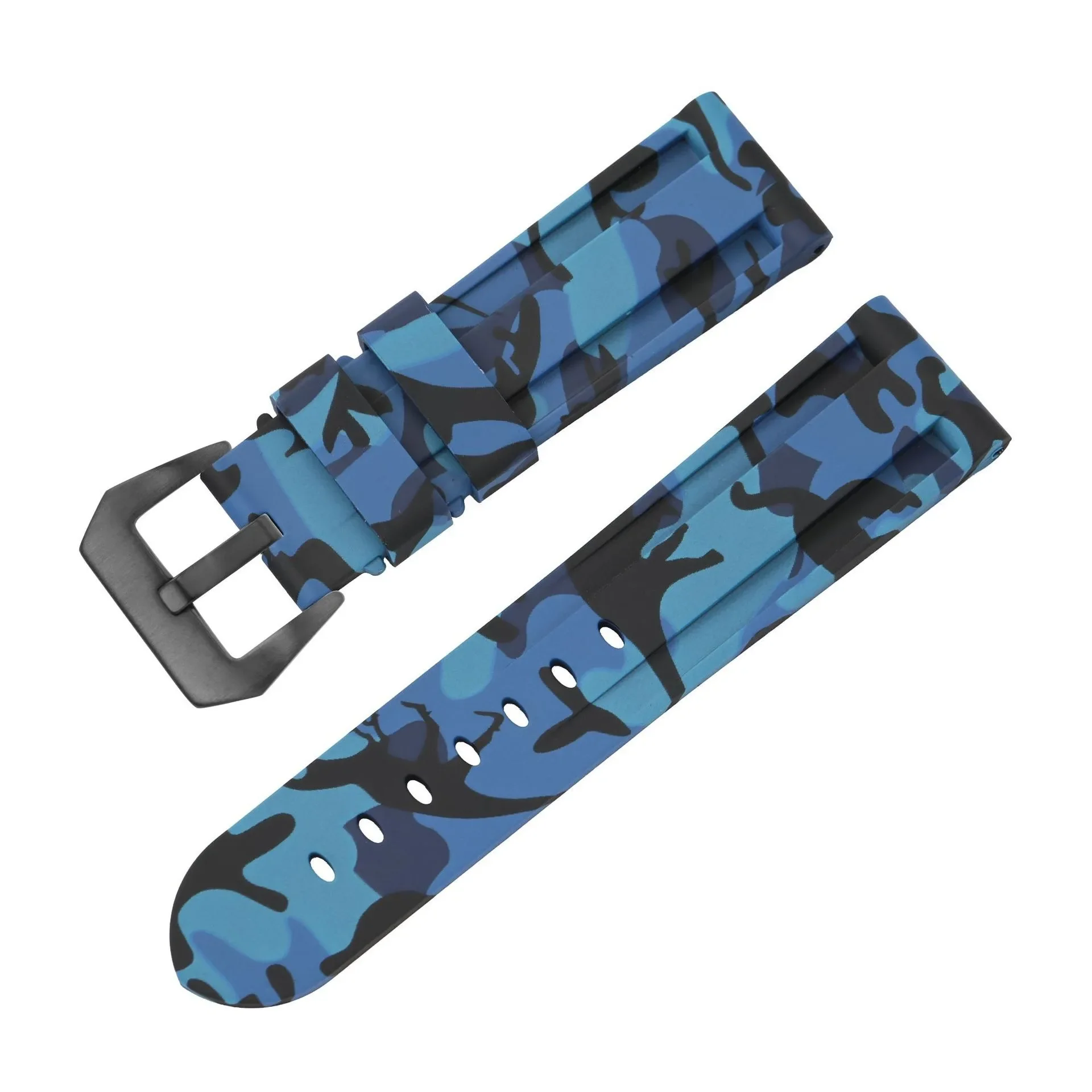 Premium Silicone Sport Watch Band - Waterproof Rubber Strap