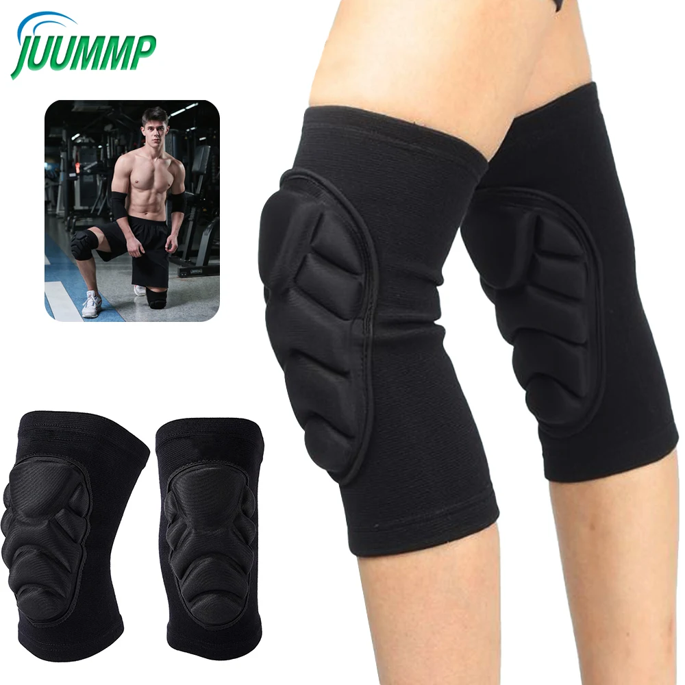

1Pair Elbow Knee Pads Brace Support for Gardening,Cleaning,Volleyball,Anti Slip Collision Avoidance Kneepads with Thick EVA Foam