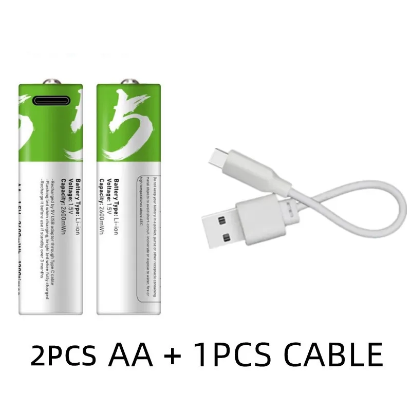 AA USB-C Rechargeable Batteries