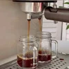 35ml Portable Mini Mason Jar with Handle Leakproof Glass Water Bottle for Milk Cold Brew Coffee Crystal Wine Whisky Glass 3