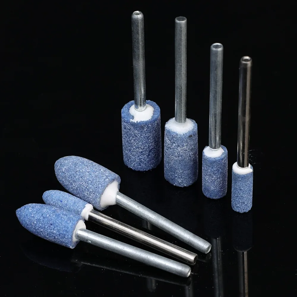 10 Limas De Diamante De Rebabas De Tungsteno Con Vástago De 1/8, Para Taladro Rotativo Dremel Afortunado Sencillez