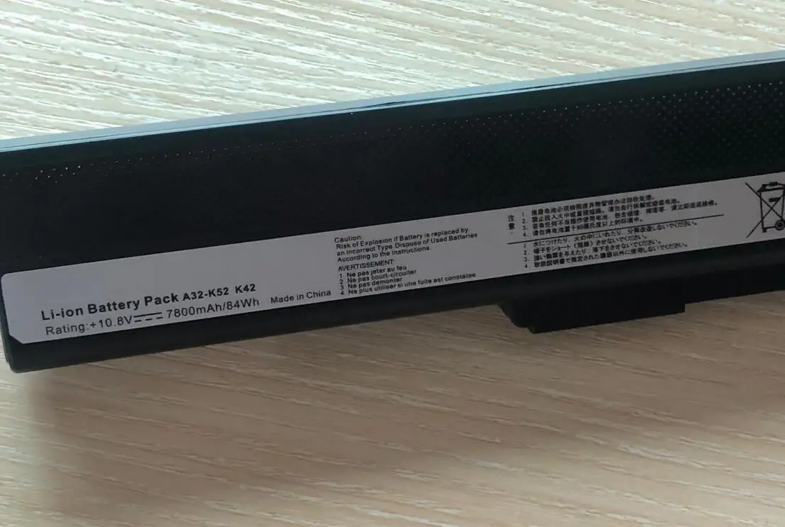 Bateria do Portátil 6600mah para Asus K42j K42f K42jr K42d K42jc K42jf K42jb K52 K52d K52de K52dr K52dy K52eq K52jt K52j - Imagem 4