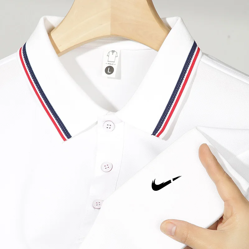 

2024 best-selling fashionable men's short sleeved handsome, comfortable and breathable high-end business and leisure polo shirt