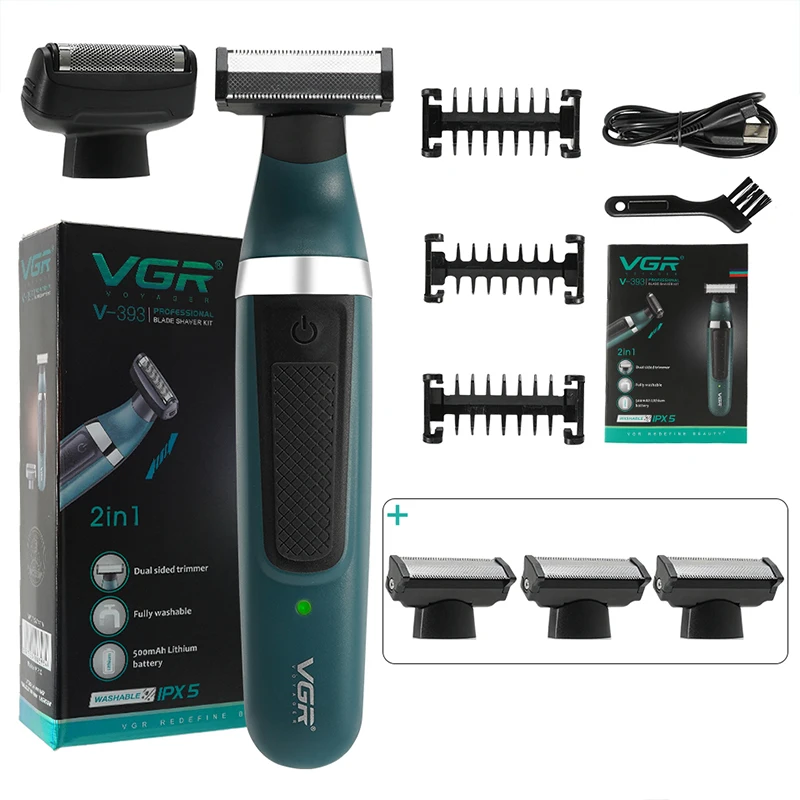 

2 in1 Face+Body Electric Shaver For Men Grooming Kit Beard&Body Trimmer Rechargeable Electric Razor Wet Dry Washable Hair shaver