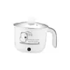 Electric Cooking Pot Nonstick 1.8L Stainless Steel Multifunctional 2 Gear Electric Skillet for Noodles Ramen Porridge Eggs 2