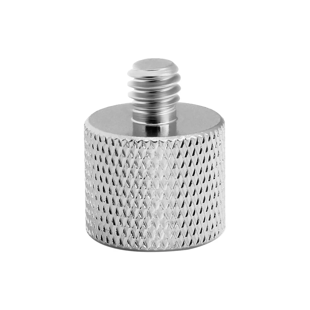 Aluminum Alloy 1/4" Male to 3/8" Female Thread Adapter for Camera Mount Tripod Thread Adapter Conversion Connector Screw Adapter